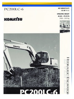 Komatsu PC200LC-6 Specifications