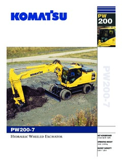 Komatsu PW200-7 Specifications