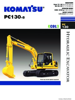 Komatsu PC130-8 Specifications
