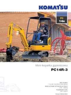 Komatsu PC14R-3 Specifications