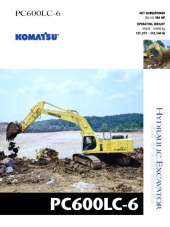 Komatsu PC600LC-6 Specifications