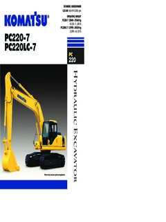 Komatsu PC220LC-7 Specifications