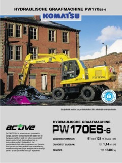 Komatsu PW170ES-6 Specifications