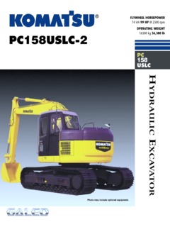 Komatsu PC158USLC-2 Specifications
