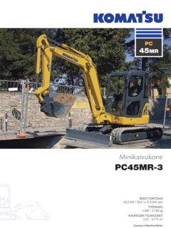 Komatsu PC45MR-3 Specifications