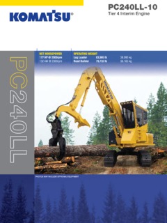 Komatsu PC240LL-10 Specifications