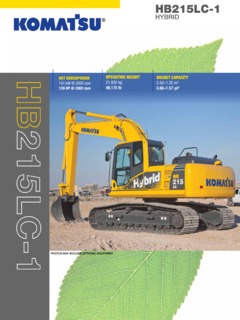 Komatsu HB215LC-1 Specifications