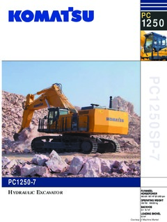Komatsu PC1250SP-7 Specifications
