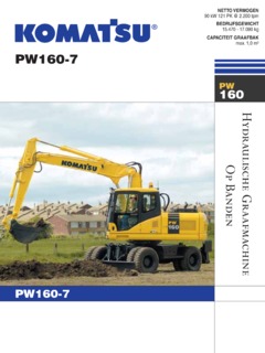 Komatsu PW160-7 Specifications