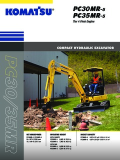 Komatsu PC30MR-5 Specifications