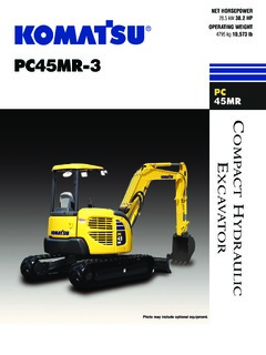 Komatsu PC45MR-3 Specifications