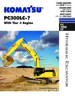 Komatsu PC300LC-7 Specifications