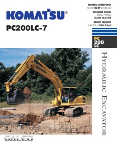 Komatsu PC200LC-7 Specifications
