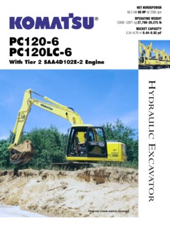 Komatsu PC120LC-6 Specifications