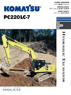 Komatsu PC220LC-7 Specifications