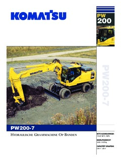 Komatsu PW200-7 Specifications