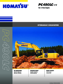 Komatsu PC490LC-11 Specifications