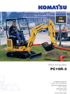 Komatsu PC16R-3 Specifications