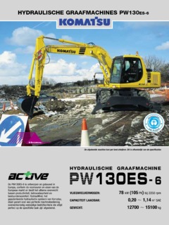 Komatsu PW130ES-6 Specifications