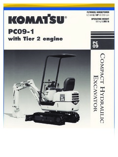 Komatsu PC09-1 Specifications