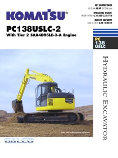 Komatsu PC138USLC-2 Specifications