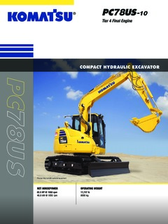 Komatsu PC78US-10 Specifications