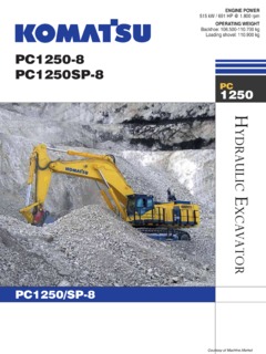 Komatsu PC1250-8 Specifications