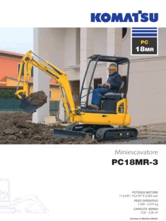 Komatsu PC18MR-3 Specifications