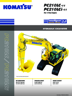 Komatsu PC210LCi-11 Specifications