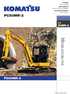 Komatsu PC50MR-2 Specifications