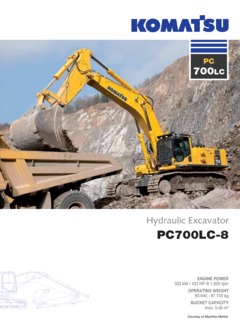 Komatsu PC700LC-8 Specifications