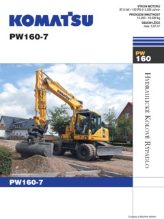 Komatsu PW160-7 Specifications