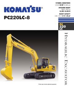 Komatsu PC220LC-8 Specifications