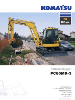 Komatsu PC80MR-3 Specifications