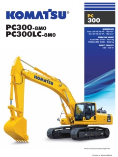 Komatsu PC300LC-8M0 Specifications