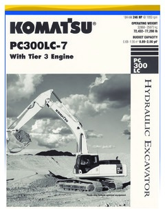 Komatsu PC300LC-7 Specifications