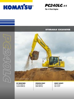 Komatsu PC240LC-11 Specifications