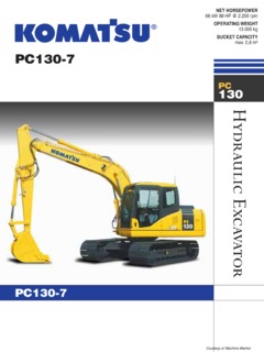 Komatsu PC130-7 Specifications
