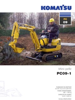 Komatsu PC09-1 Specifications