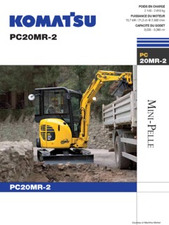 Komatsu PC20MR-2 Specifications