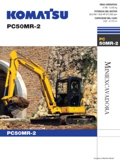 Komatsu PC50MR-2 Specifications