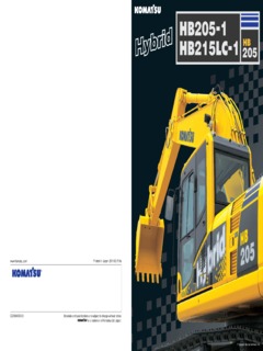 Komatsu HB205-1 Specifications