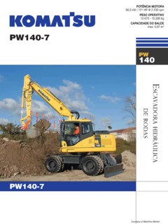 Komatsu PW140-7 Specifications