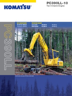 Komatsu PC390LL-10 Specifications