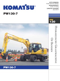 Komatsu PW130-7 Specifications