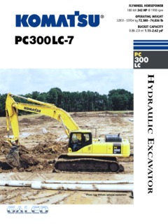 Komatsu PC300LC-7 Specifications