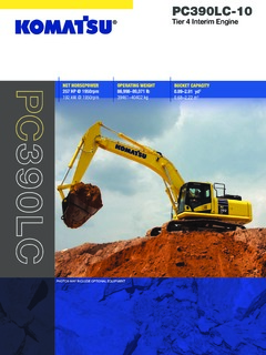 Komatsu PC390LC-10 Specifications