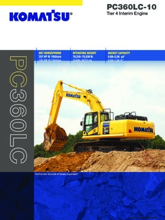 Komatsu PC360LC-10 Specifications