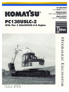 Komatsu PC138USLC-2 Specifications