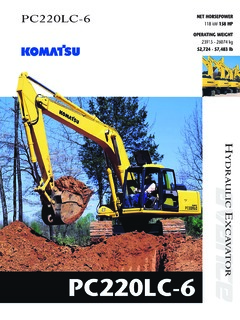 Komatsu PC220LC-6 Specifications